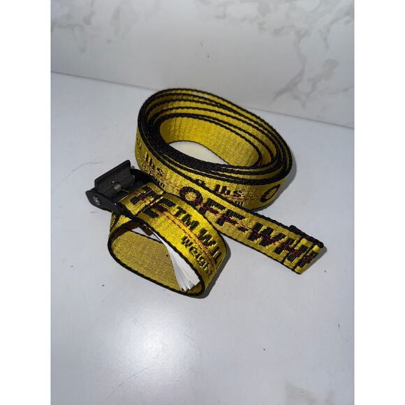Off-White Accessories - Off-White Industrial Belt in Yellow